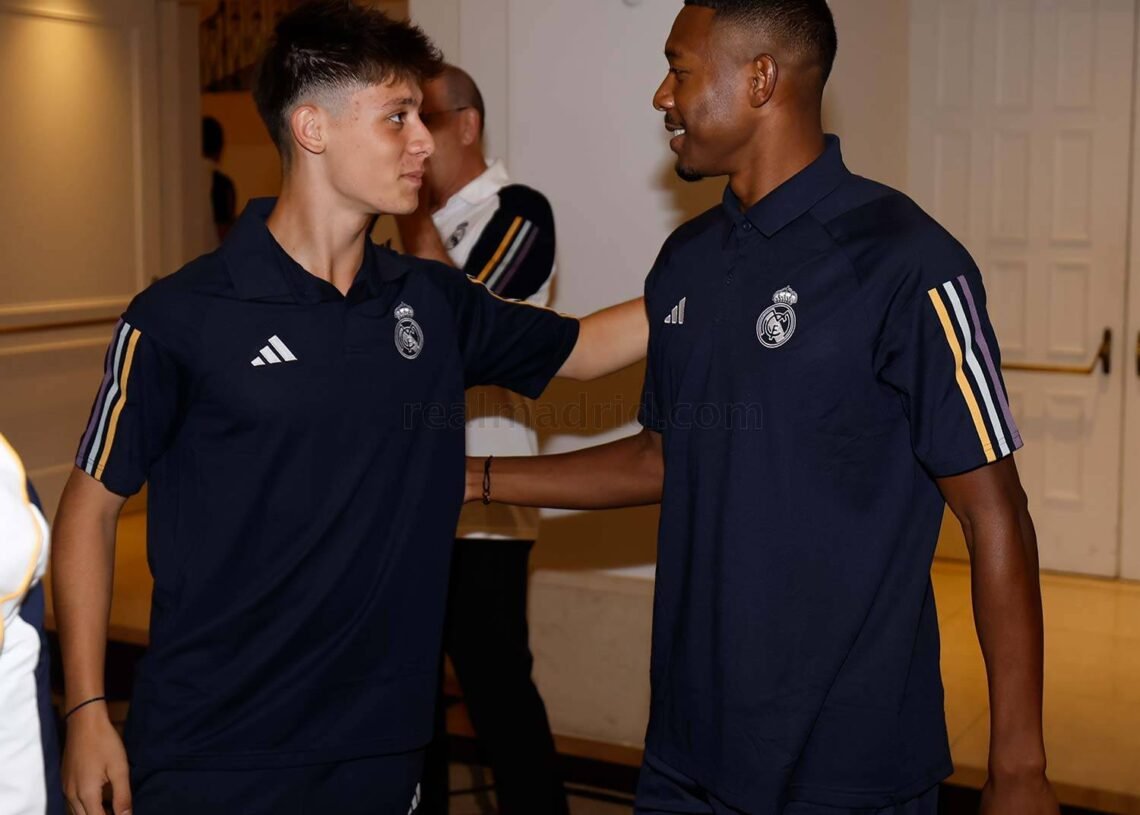 Alaba elogia al Real Madrid tras conocer a Arda Güler en el hotel del equipo