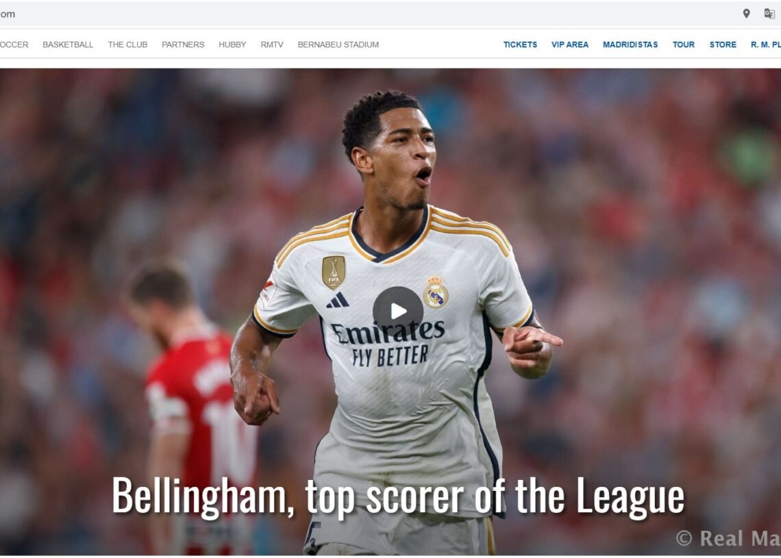 La web oficial del Real Madrid se mantiene como la más visitada a nivel mundial