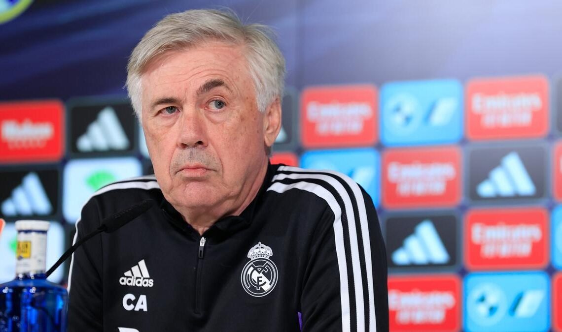 Ancelotti habló irónicamente del arbitraje