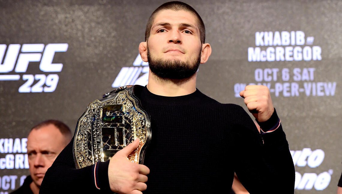Khabib Nurmagomedov estuvo en el partido