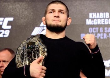 Khabib Nurmagomedov estuvo en el partido