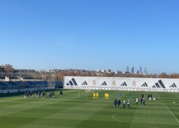 ILUSIONANTE imagen del Real Madrid en el entrenamiento