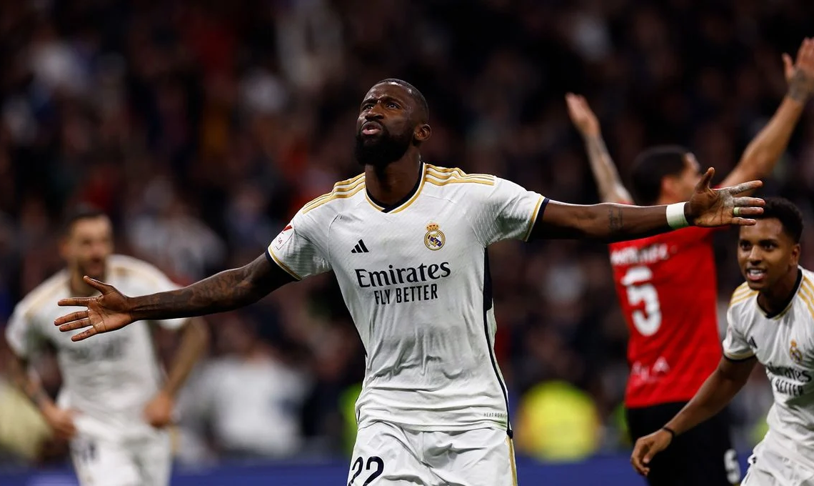 Real Madrid 1-0 Mallorca, Rüdiger consigue el primer gol de 2024
