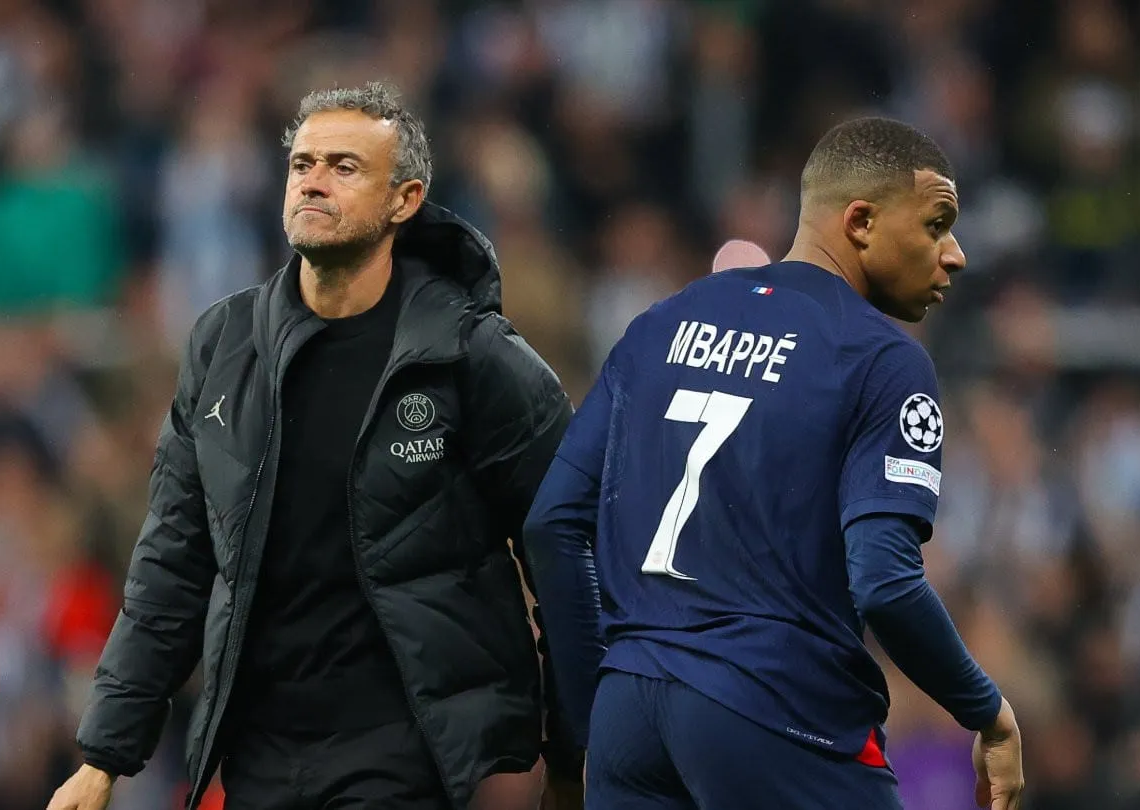 Luis Enrique “EMPUJA” a Mbappé al Real Madrid