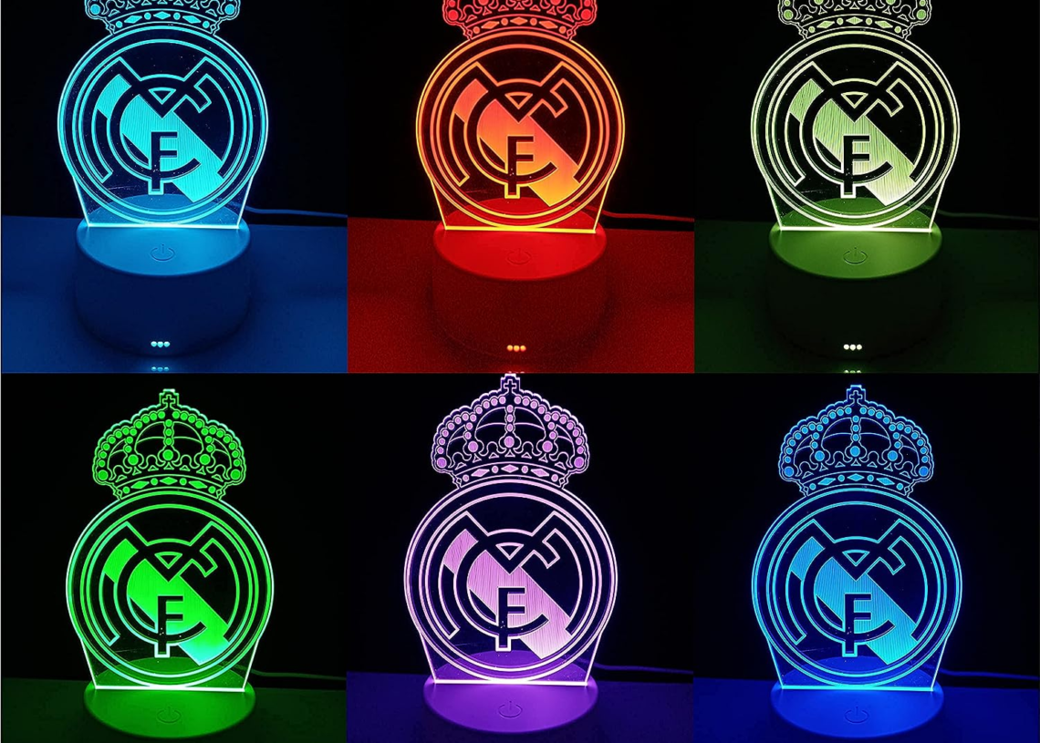 Ilumina con Pasión: Lámpara Escudo del Madrid