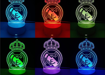 Ilumina con Pasión: Lámpara Escudo del Madrid