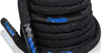 Perantlb Cuerda de batalla con funda protectora de nailon