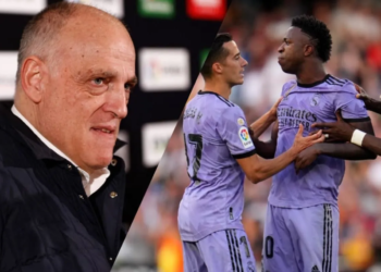 Tras criticarle, Tebas se descuelga con VINICIUS y su persecución