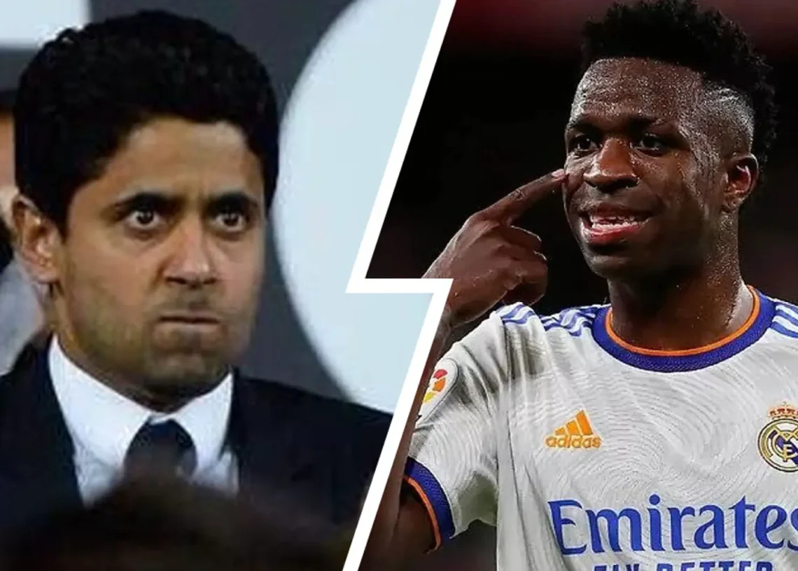 ¡80 KILOS AL AÑO! La BRUTAL oferta de Al Khelaifi por Vinicius Jr.