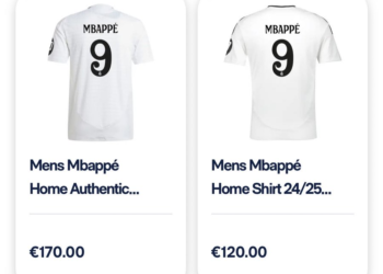 BOMBAZO con la camiseta de Mbappé en la tienda del Madrid