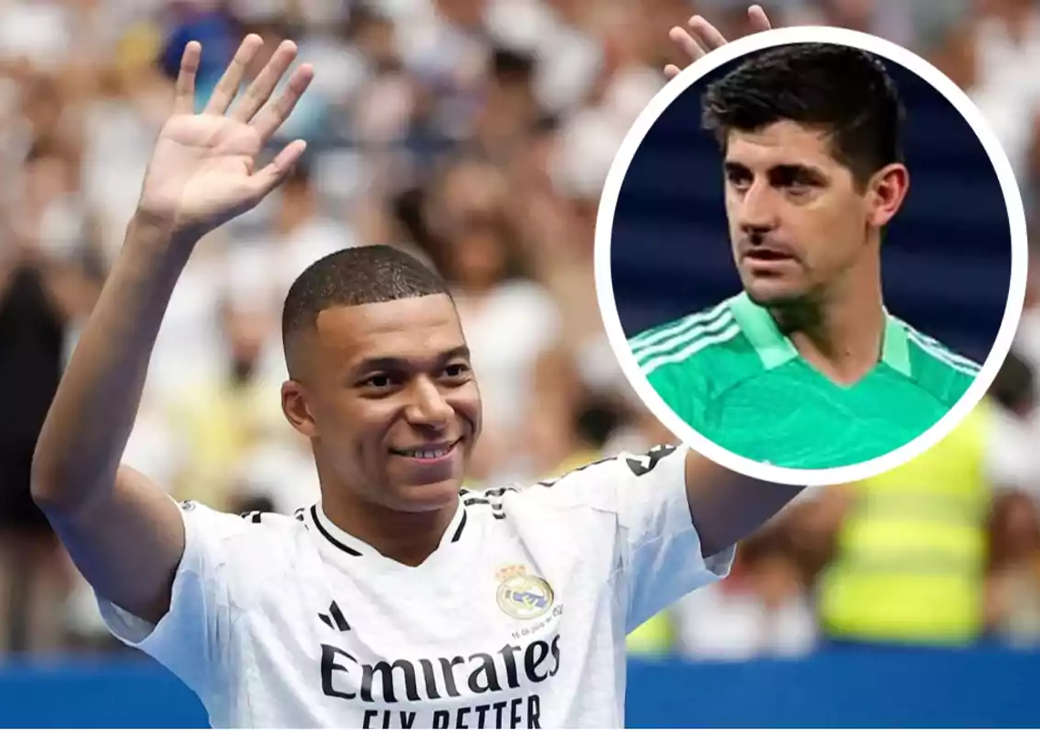 Courtois DESVELA ESTO de Mbappé